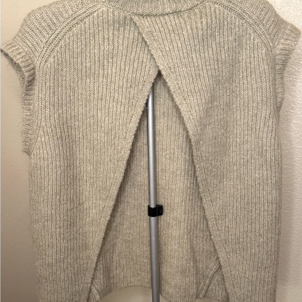 Zara Light Gray Ribbed Turtleneck Sweater - Picture 5 of 8